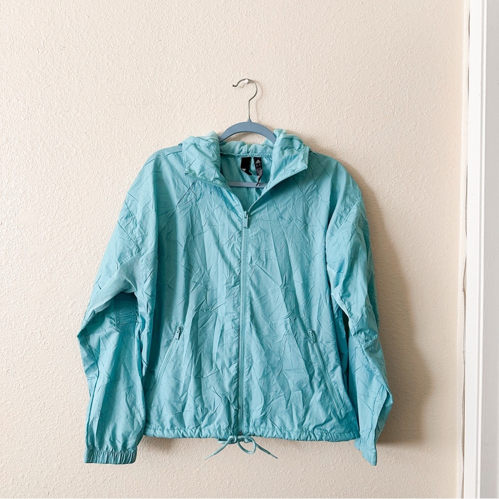 ADIDAS W.N.D. PRIMEBLUE JACKET BLUE SPIRT SIZE XSMALL